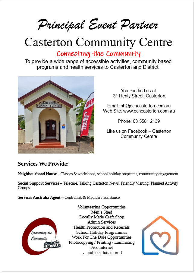 Casterton Community Centre Sandford Music Festival